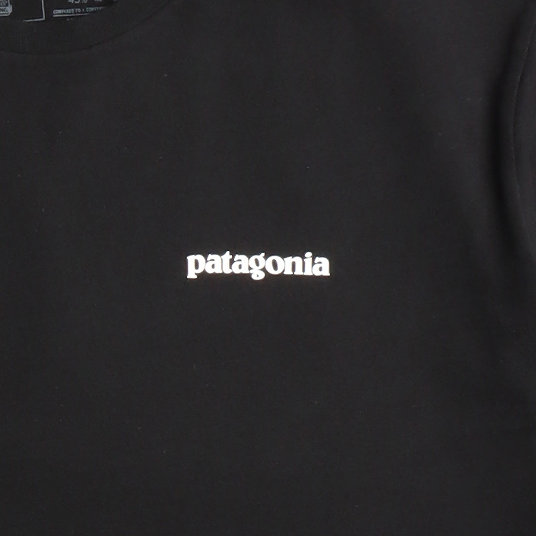 Patagonia P-6 Logo Responsibili-Tee T-Shirt, Black, Detail Shot 3