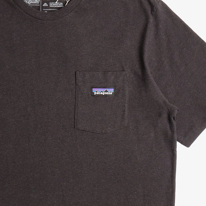 Patagonia Regenerative Organic Certified Cotton Pocket T-Shirt, Ink Black, Detail Shot 2