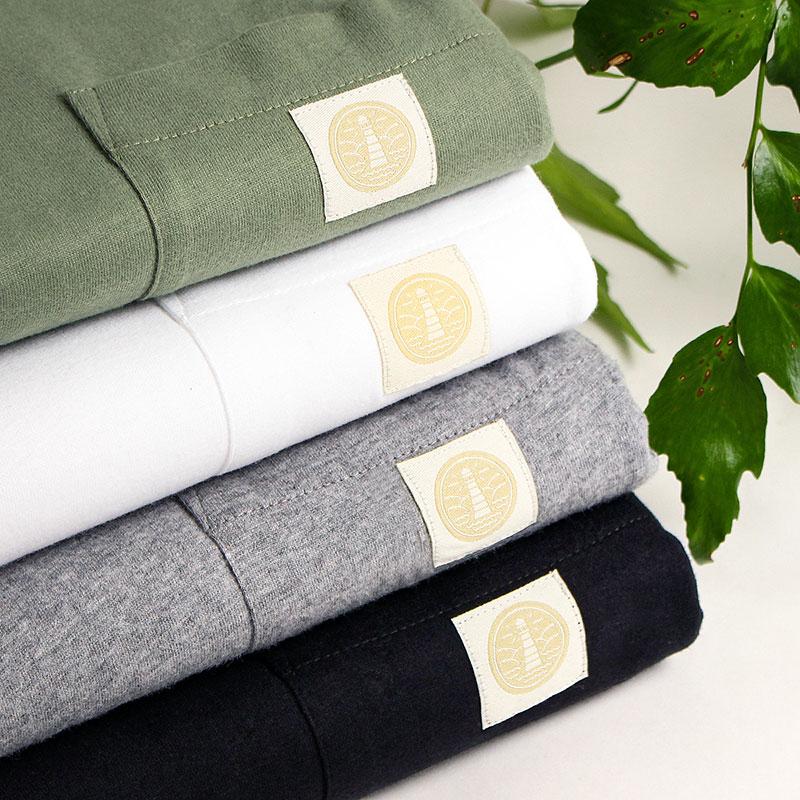 Urban Industry Organic Beacon Pocket T-Shirt, Olive Green, Detail Shot 4