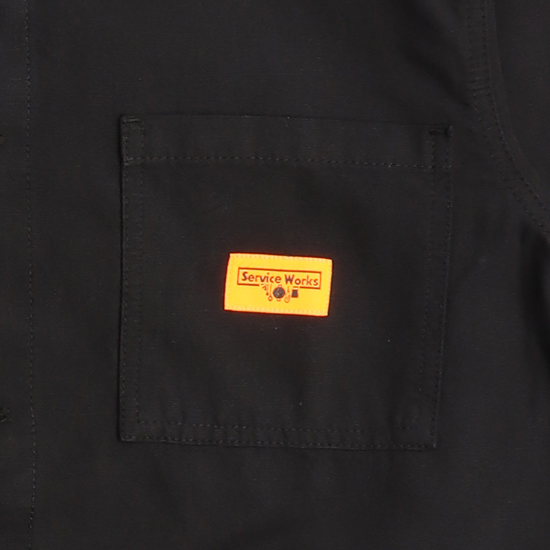 Service Works Coverall Jacket, Black, Detail Shot 3