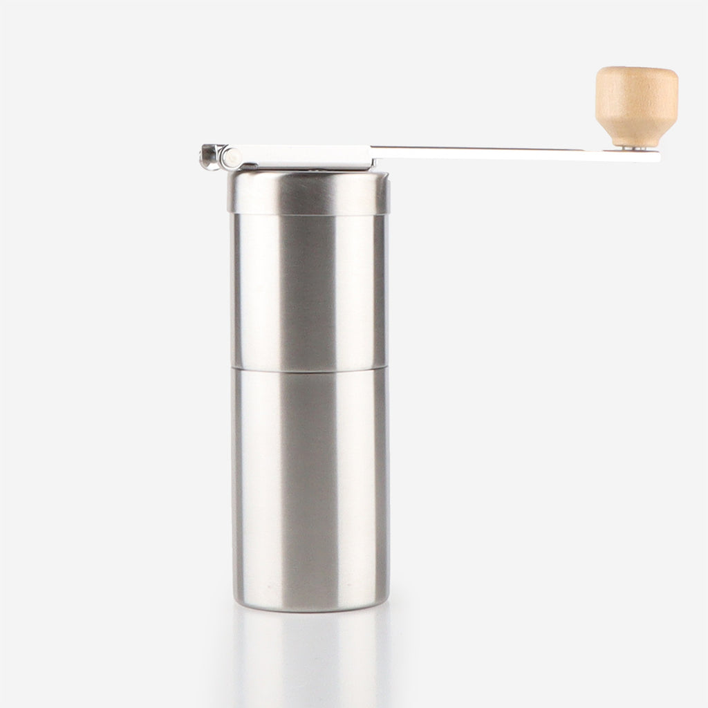 Snow Peak Field Barista Coffee Grinder, Titanium, Detail Shot 1