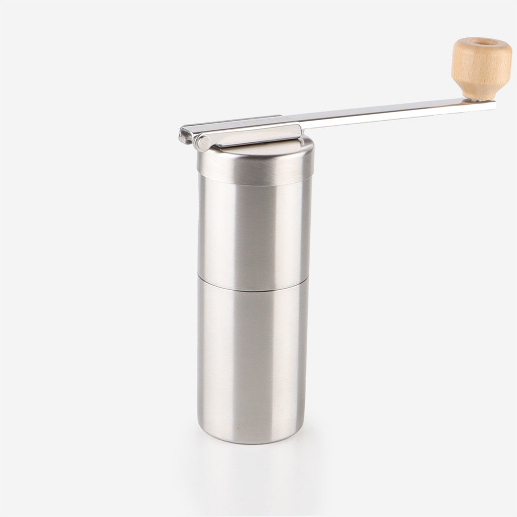 Snow Peak Field Barista Coffee Grinder, Titanium, Detail Shot 3