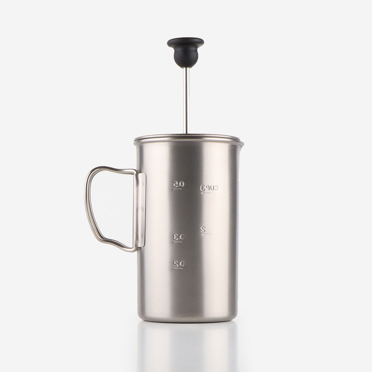 Snow Peak Titanium French Press, Titanium, Detail Shot 3