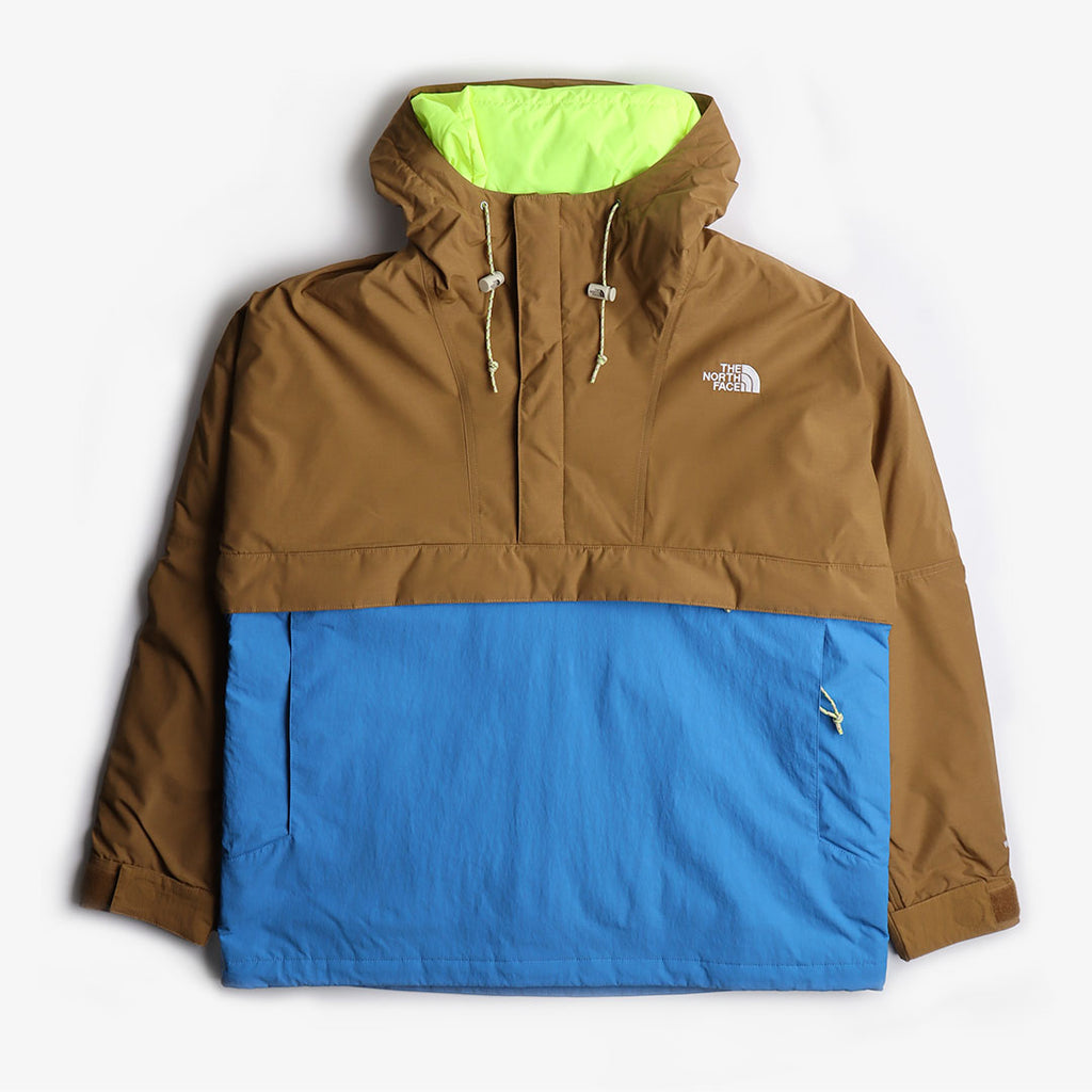 The North Face 78 Low-Fi Hi-Tek Windjammer Jacket, Utility Brown Super Sonic Blue, Detail Shot 1