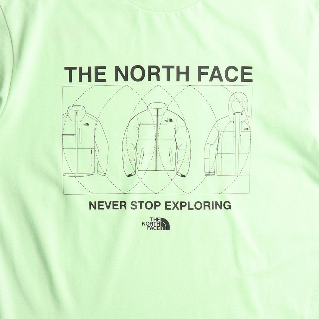 The North Face Coordinates T-Shirt, Patina Green, Detail Shot 3