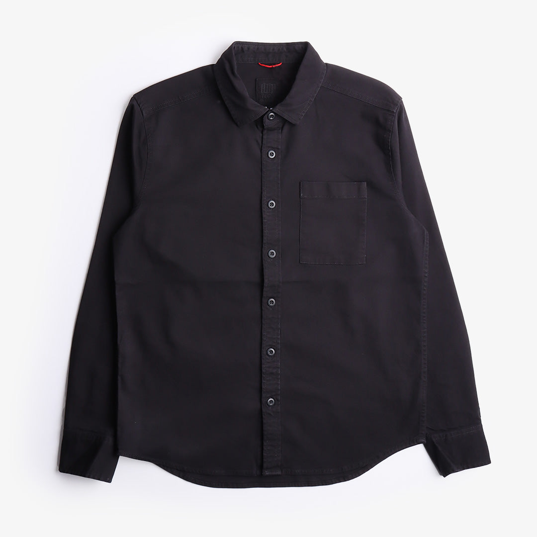 Topo Designs Dirt Shirt, Black, Detail Shot 1