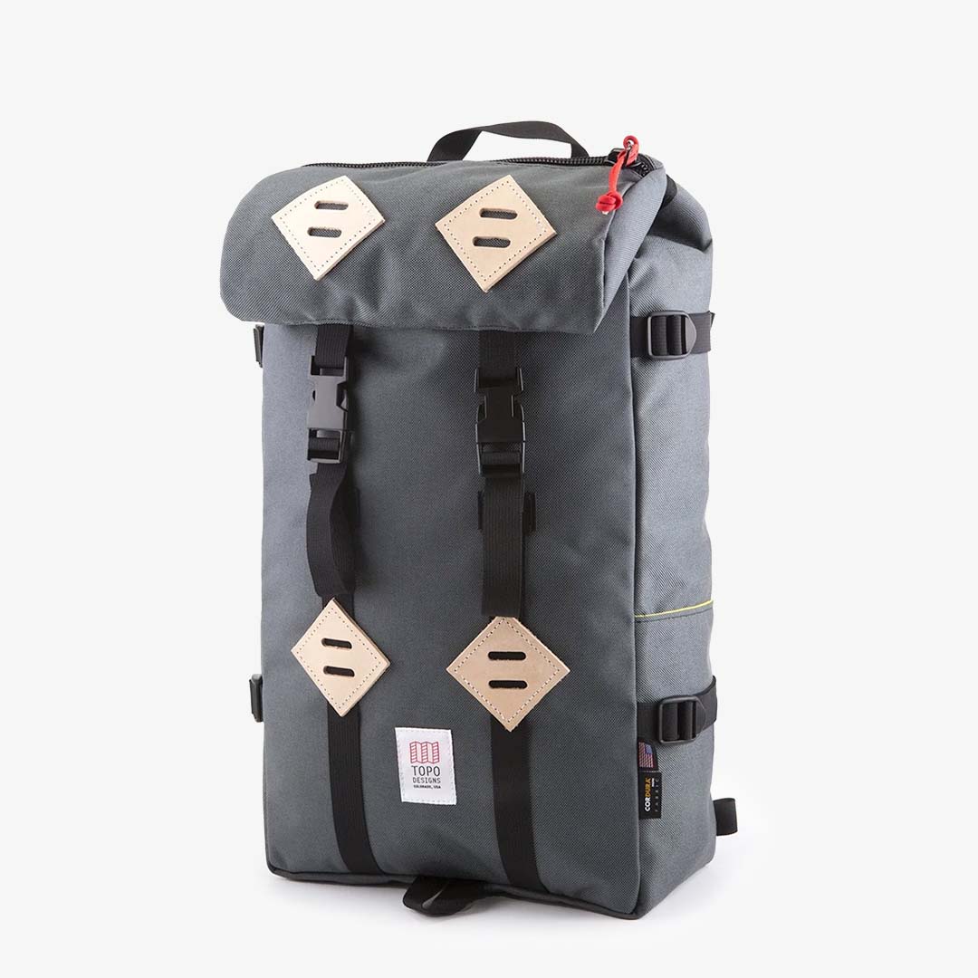 Topo Designs Klettersack Backpack, Charcoal, Detail Shot 1