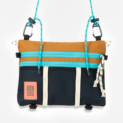 Topo Designs Mountain Accessory Shoulder Bag, Khaki Pond Blue, Detail Shot 2