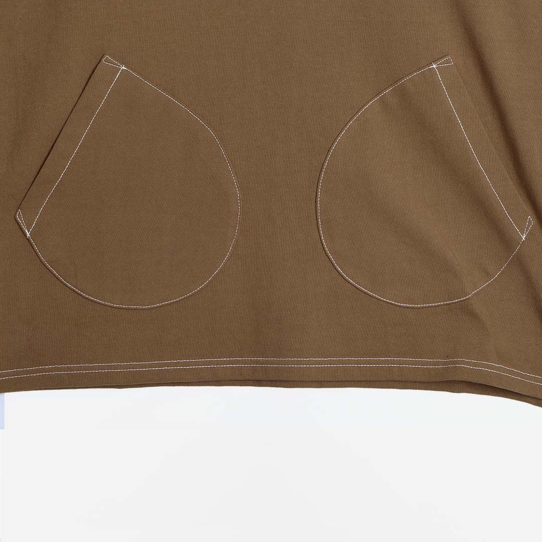 Uniform Bridge Pocket Stitch Polo Shirt, Tan, Detail Shot 3