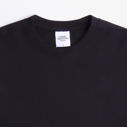 Urban Industry Organic Long Sleeve T-Shirt, Black, Detail Shot 2