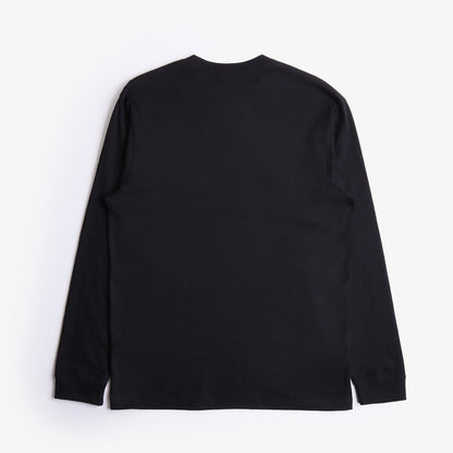 Urban Industry Organic Long Sleeve T-Shirt, Black, Detail Shot 3