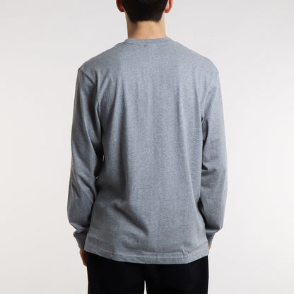 Urban Industry Organic Long Sleeve T-Shirt, Grey, Detail Shot 7