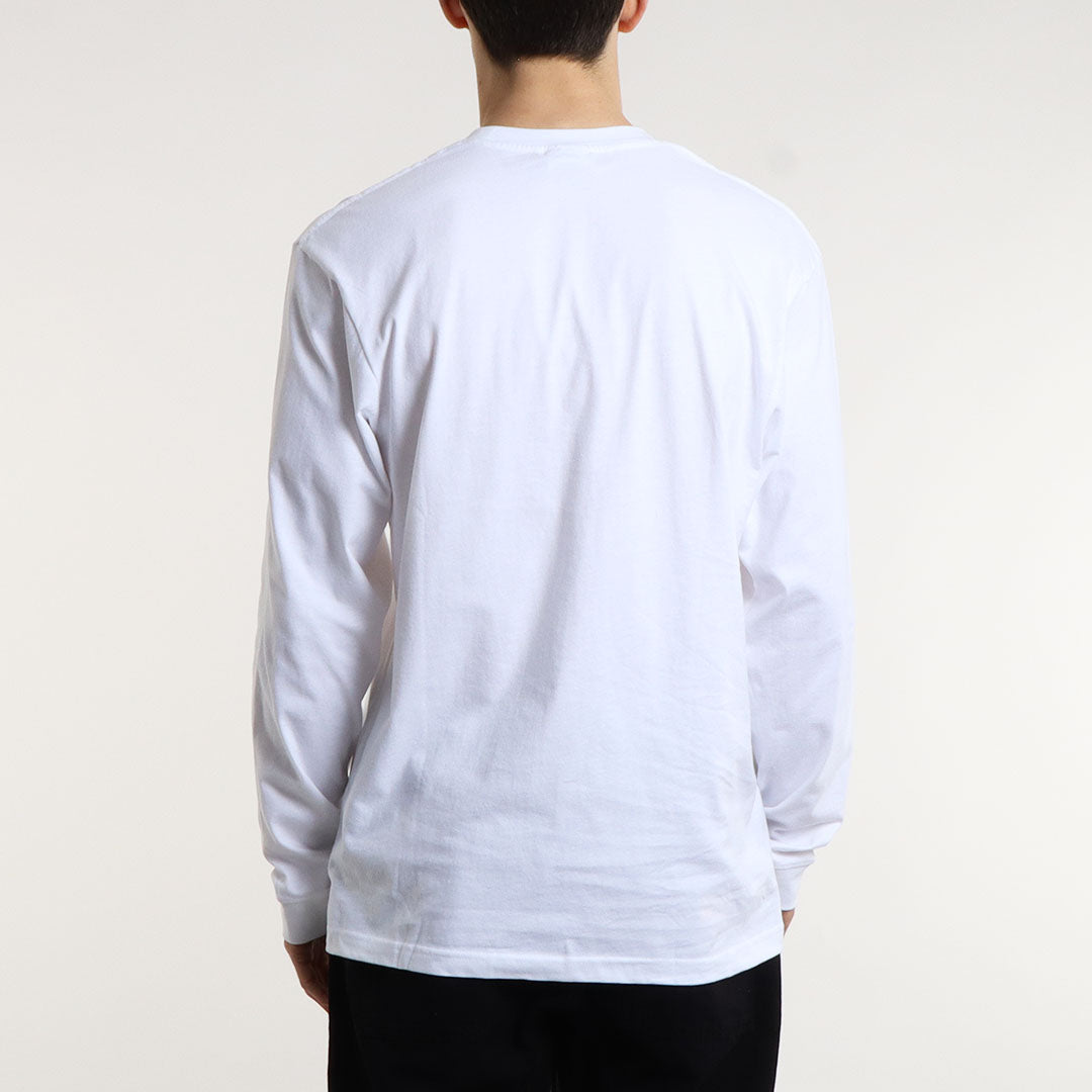 Urban Industry Organic Long Sleeve T-Shirt, White, Detail Shot 6