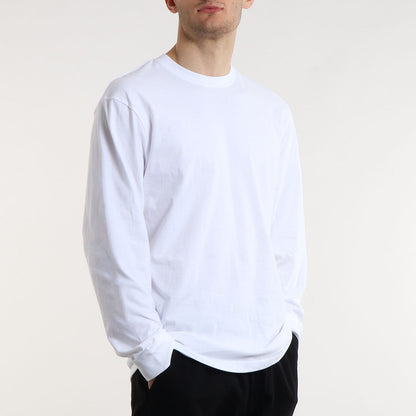 Urban Industry Organic Long Sleeve T-Shirt, White, Detail Shot 7