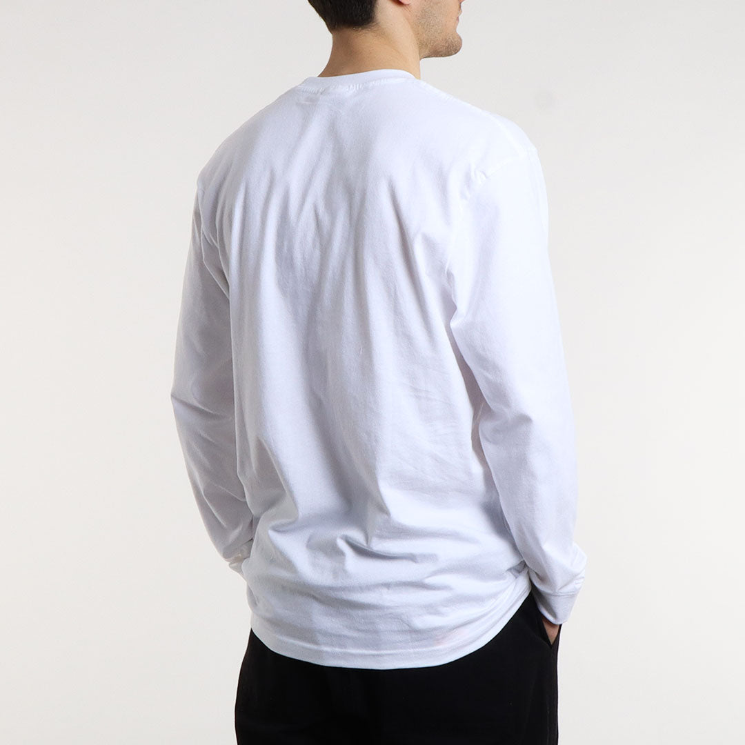 Urban Industry Organic Long Sleeve T-Shirt, White, Detail Shot 8