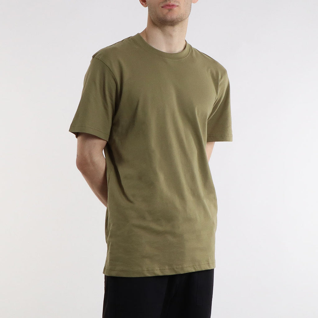 Urban Industry Organic T-Shirt, Drab Olive, Detail Shot 6