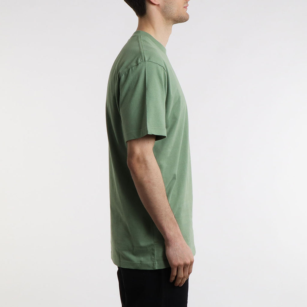 Urban Industry Organic T-Shirt, Olive Green, Detail Shot 5