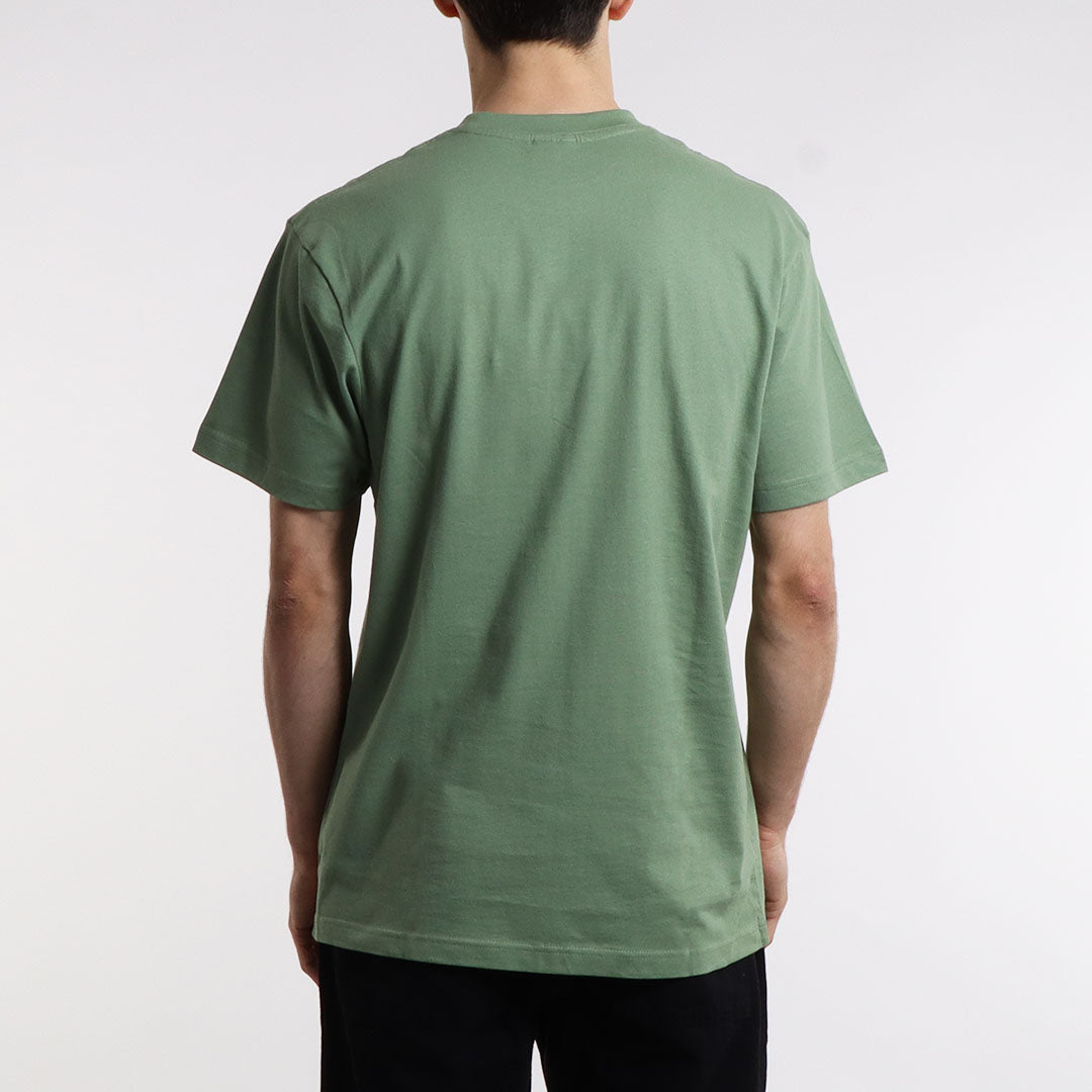 Urban Industry Organic T-Shirt, Olive Green, Detail Shot 6