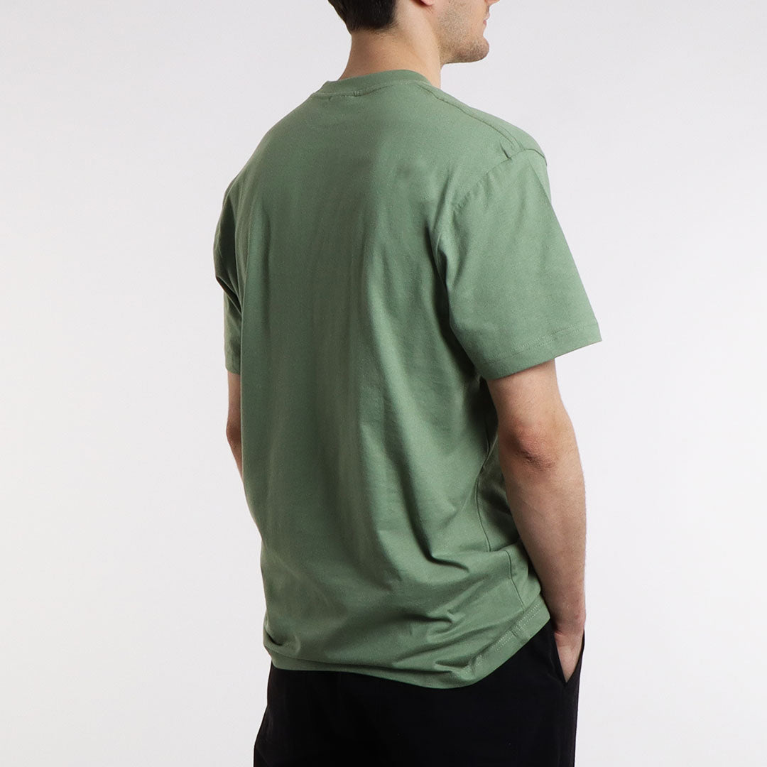 Urban Industry Organic T-Shirt 3-Pack, Olive Green, Detail Shot 7
