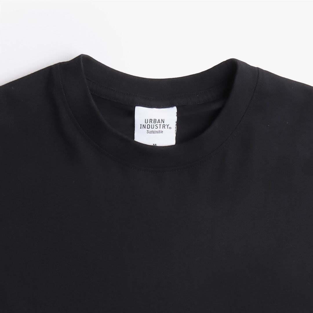 Urban Industry Organic T-Shirt, Black, Detail Shot 3
