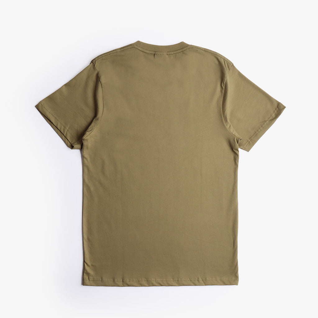 Urban Industry Organic T-Shirt, Drab Olive, Detail Shot 3