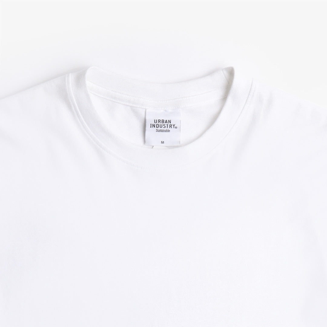 Urban Industry Organic T-Shirt, White, Detail Shot 2