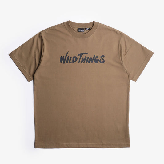 Wild Things Big Logo T-Shirt, Sand, Detail Shot 1