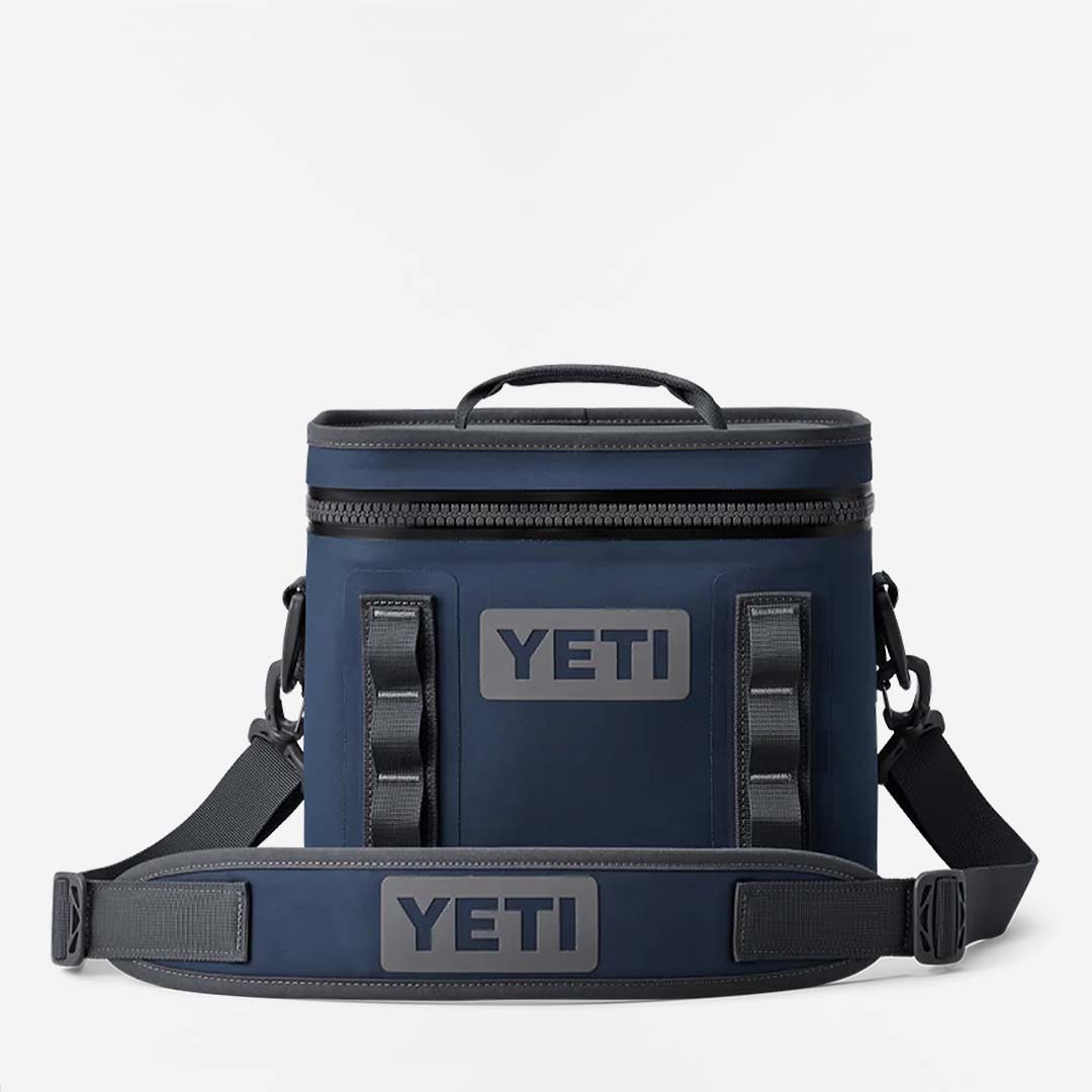 YETI Hopper Flip 8 Soft Cooler, Navy, Detail Shot 1