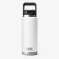 YETI Rambler 26oz Straw Bottle, White, Detail Shot 1