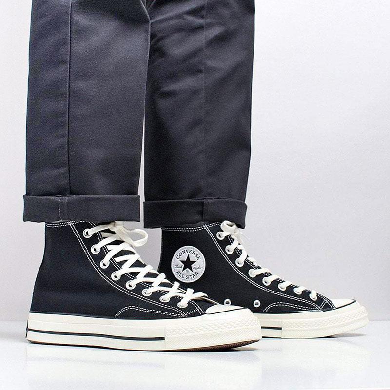 Converse Chuck Taylor All Star 70 Hi Shoes - Black/Black/Egret ...