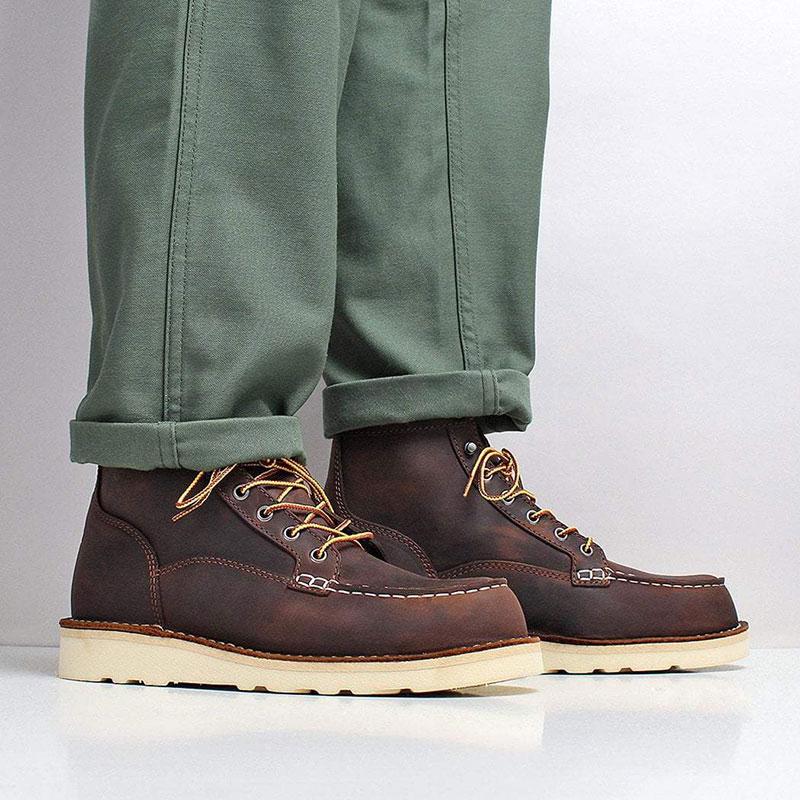 Danner Bull Run Moc Toe 6" Boots - D Standard Fit, Brown, Detail Shot 5