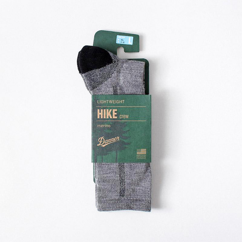 Danner Hike Lightweight Merino Crew Socks, Gray, Detail Shot 2