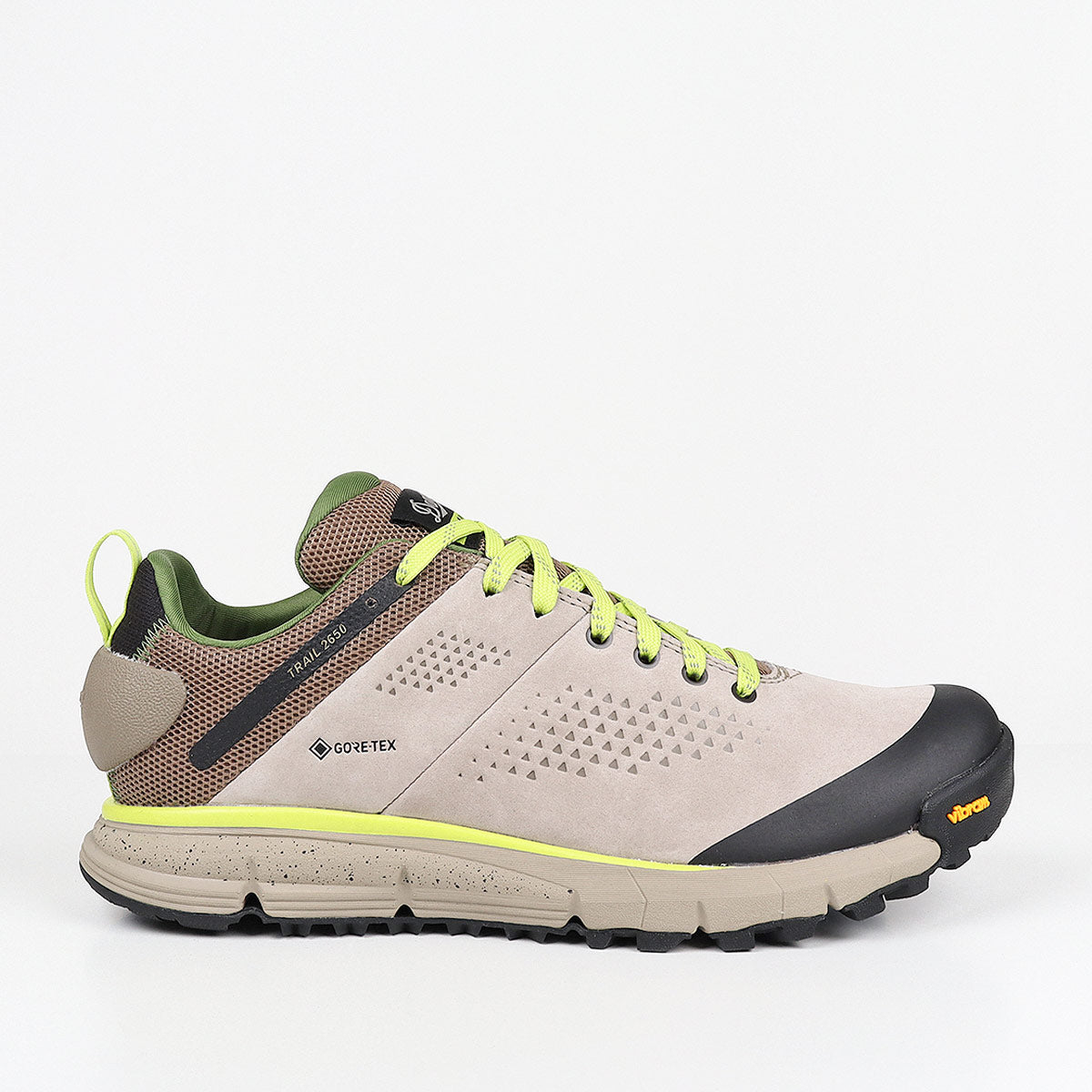 Danner Trail 2650 3" GTX Shoes - D Standard Fit, Tan Meadow Greens GTX, Detail Shot 1