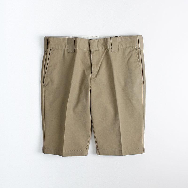 Dickies Slim Fit Shorts, Khaki, Detail Shot 1