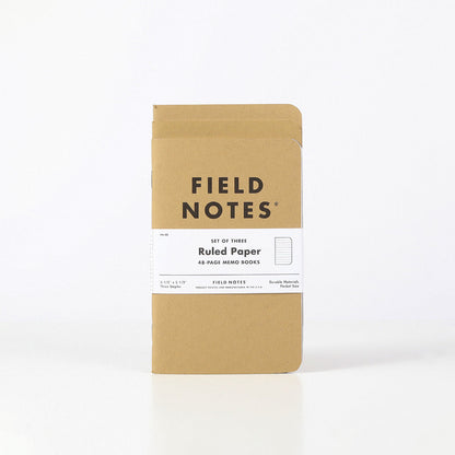 Field Notes Original Kraft Ruled 3-Pack Notebook, Original Kraft 3-Pack Ruled, Detail Shot 1