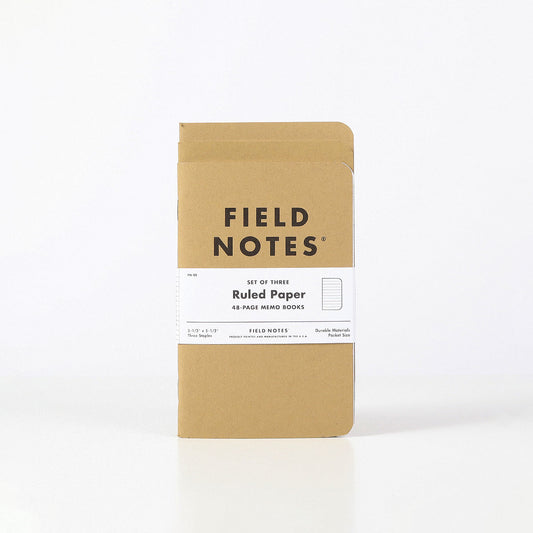 Field Notes Original Kraft Ruled 3-Pack Notebook, Original Kraft 3-Pack Ruled, Detail Shot 1