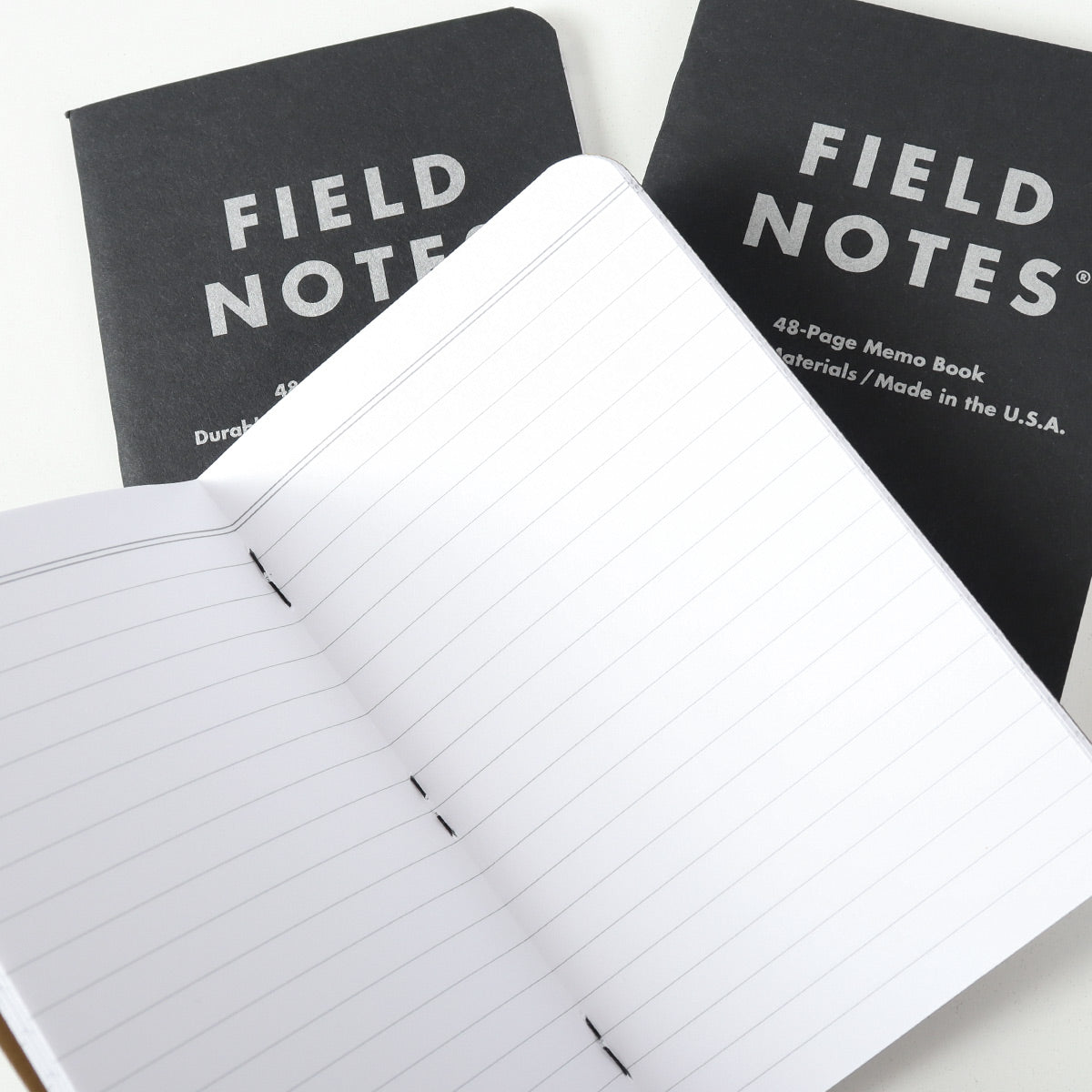 Field Notes Pitch Black Ruled Memo 3-Pack Notebook