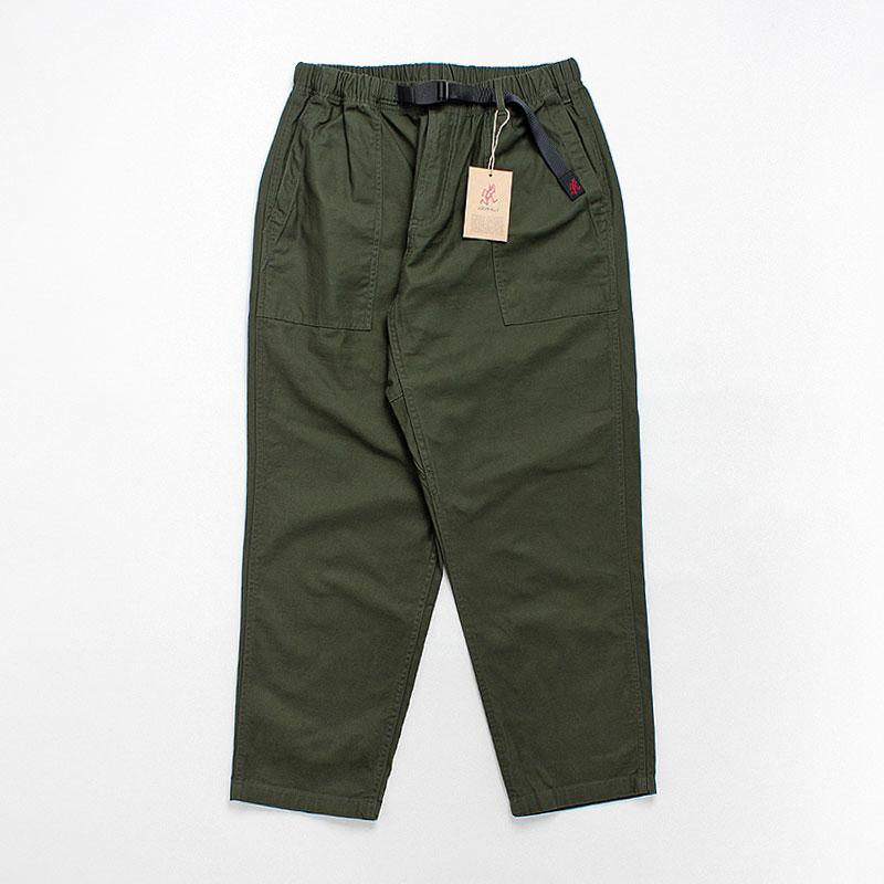 Gramicci Back Satin Loose Tapered Pant, Deep Olive, Detail Shot 2