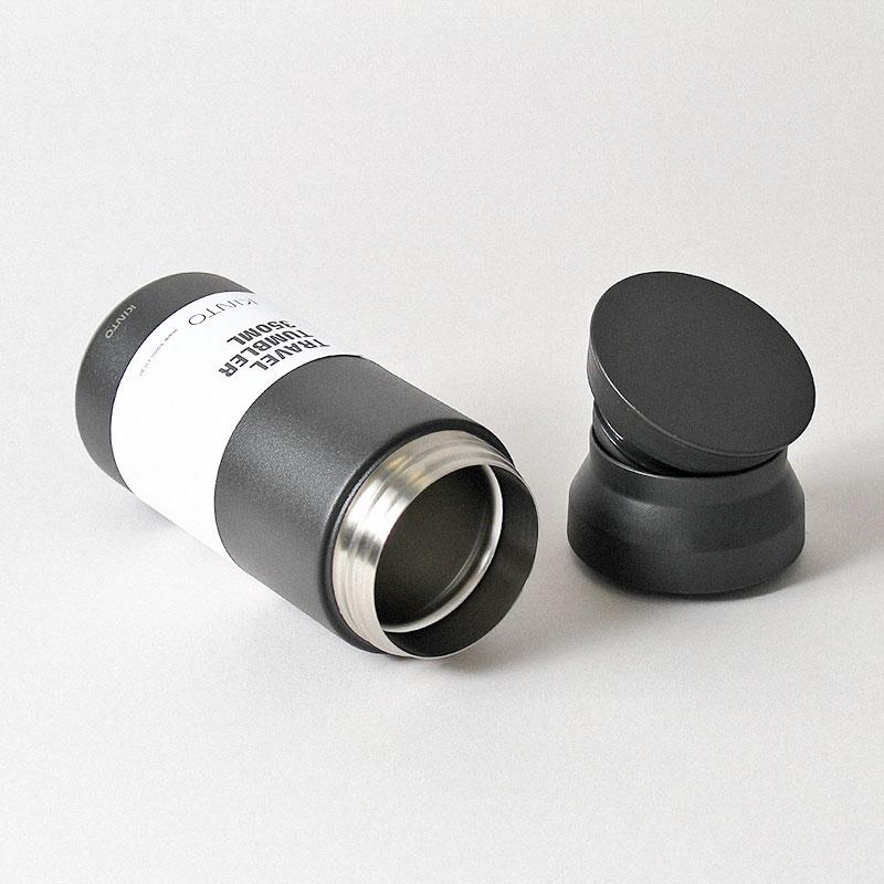 Kinto Travel Tumbler 350ml, Black, Detail Shot 2