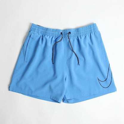 Nike Swim Perforated Swoosh 5" Shorts, University Blue, Detail Shot 1