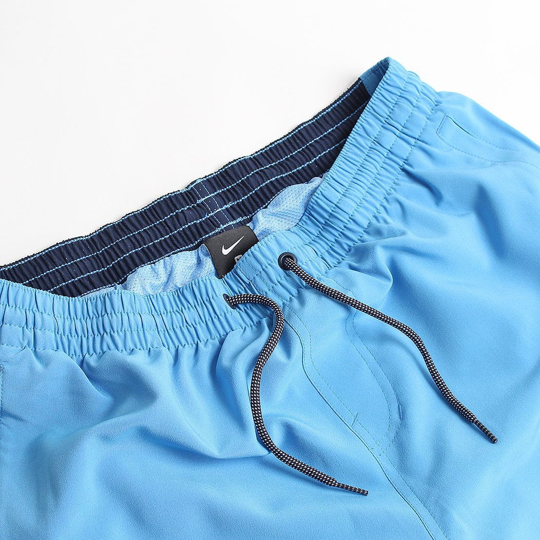 Nike Swim Perforated Swoosh 5" Shorts, University Blue, Detail Shot 3