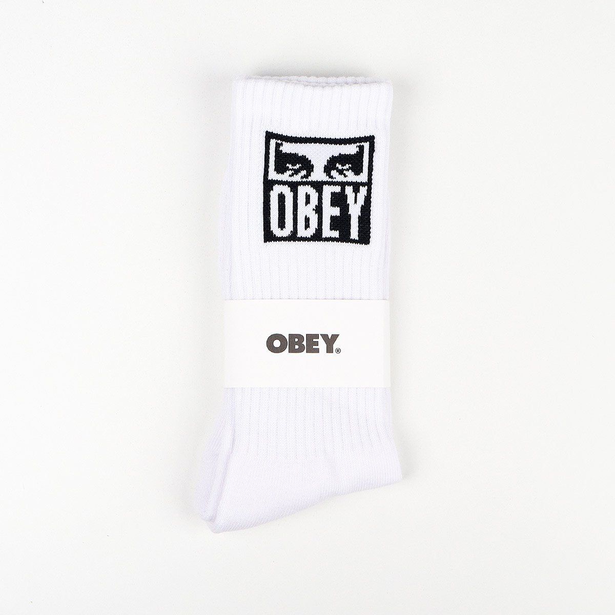 OBEY Eyes Icon Socks, White, Detail Shot 2