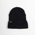 Patagonia Fisherman's Rolled Beanie, Black, Detail Shot 1