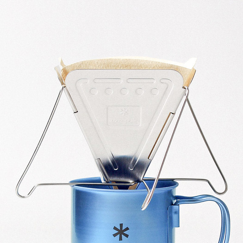 Snow Peak Folding Coffee Drip, Stainless Steel, Detail Shot 4