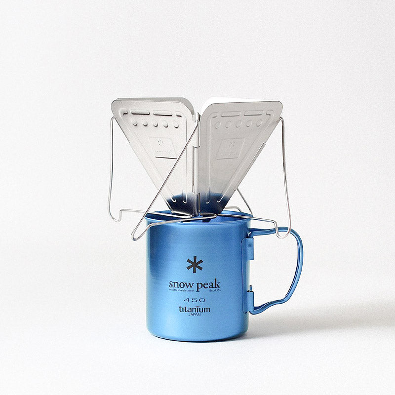 Snow Peak Folding Coffee Drip, Stainless Steel, Detail Shot 5