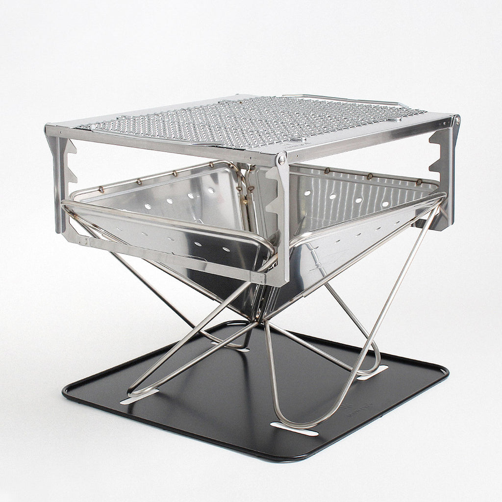 Snow Peak Takibi Fire & Grill Kit, Stainless Steel, Detail Shot 1
