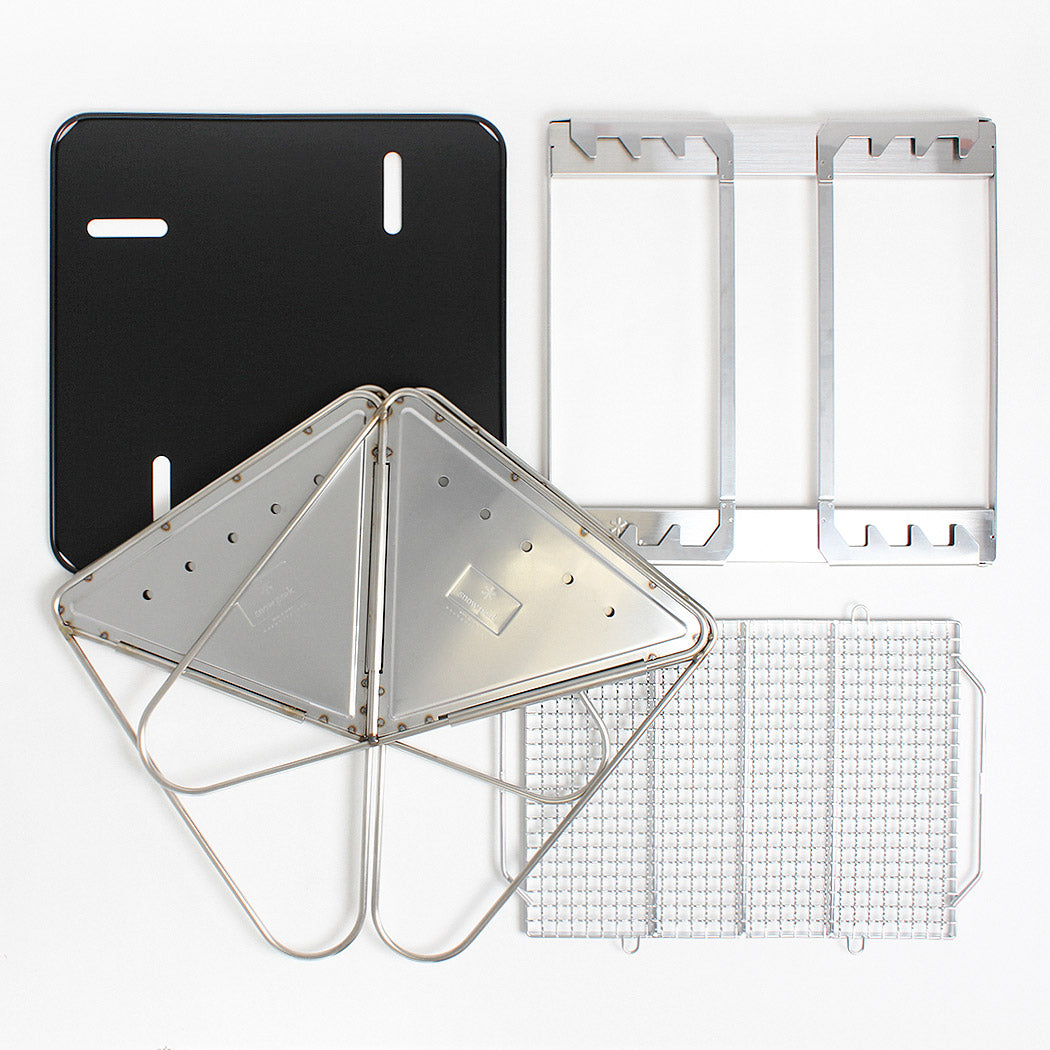 Snow Peak Takibi Fire & Grill Kit, Stainless Steel, Detail Shot 3