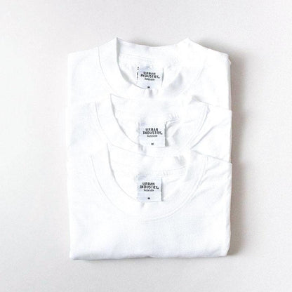 Urban Industry Organic T-Shirt 3-Pack, White, Detail Shot 1