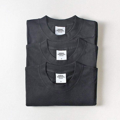 Urban Industry Organic T-Shirt 3-Pack, Black, Detail Shot 1