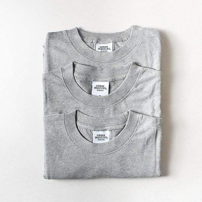 Urban Industry Organic T-Shirt 3-Pack, Grey, Detail Shot 1